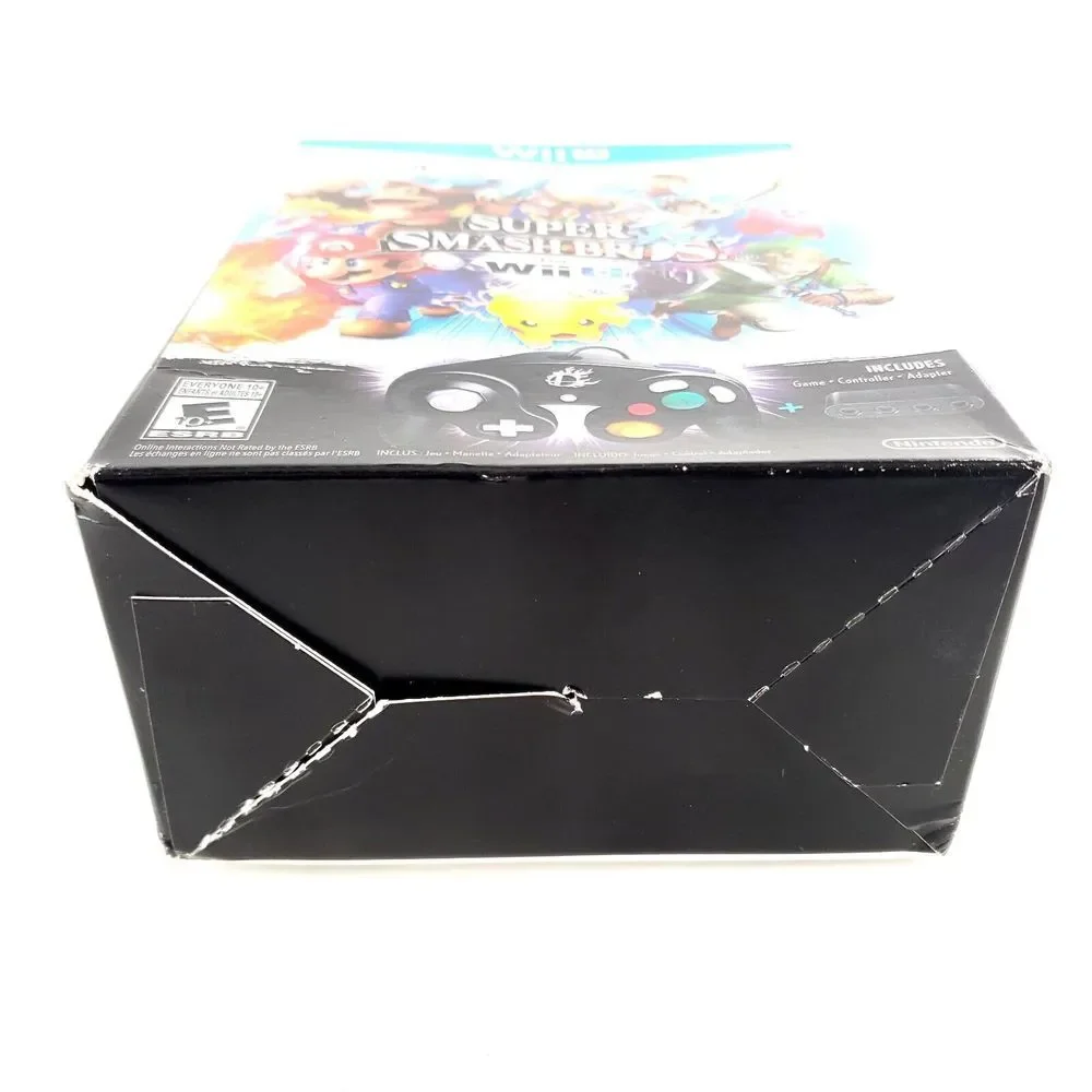 Super Smash Bros Game, Controller, Adapter Bundle Nintendo Wii U New Sealed